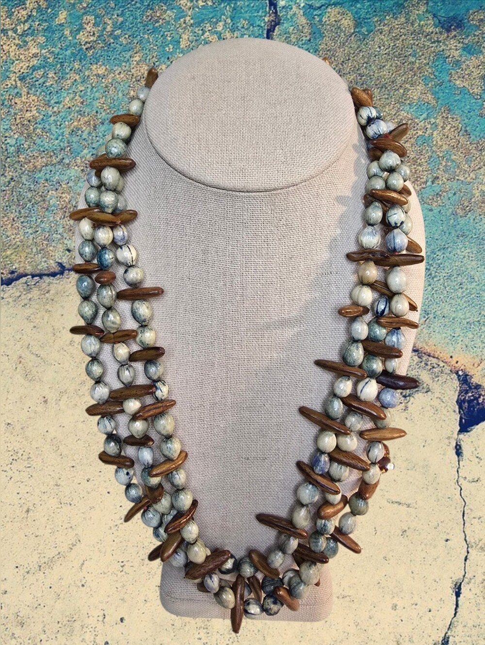 Vintage Long Strand Job's Tears Seed 70" Necklace